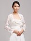 cheap Wraps &amp; Shawls-Long Sleeve Coats / Jackets Lace Wedding / Party Evening / Casual Wedding  Wraps With