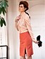 Χαμηλού Κόστους Γυναικείες Μπλούζες-ts στυλ vintage ριπή μανίκι φορμάκι μπλούζα κορυφή