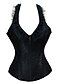 economico Corsetti e intimo modellante-Jacquard Zipper corsetto shapewear con la cinghia