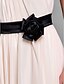 cheap Special Occasion Dresses-A-Line Open Back Formal Evening Military Ball Dress Halter Neck Sleeveless Floor Length Georgette with Sash / Ribbon Flower 2021