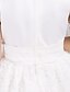cheap Cufflinks-A-Line Tea Length Flower Girl Dress - Satin Tulle Sleeveless Jewel Neck with Lace Sash / Ribbon Pleats by