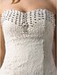 olcso Menyasszonyi ruhák-Szalon Esküvői ruhák Harang fazon Szív-alakú Ujjatlan Udvariuszály Csipke Menyasszonyi ruhák Val vel Gyöngydíszítés Virágos kristály tű 2023 nyár Esküvő, női ruházat