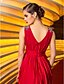cheap Evening Dresses-Sheath / Column Celebrity Style Open Back Formal Evening Military Ball Dress V Neck Sleeveless Sweep / Brush Train Jersey with Crystals Side Draping 2021