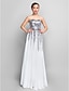 cheap Special Occasion Dresses-A-Line Elegant Dress Prom Formal Evening Floor Length Sleeveless Sweetheart Chiffon with Sash / Ribbon Sequin 2024