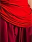 tanie Sukienki na specjalne okazje-Krój A Halter Asymetryczna Satyna / Dżersej Sukienka z Kokardki przez TS Couture®