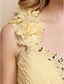 cheap Special Occasion Dresses-Sheath/Column One Shoulder Floor-length Chiffon Evening Dress 929972