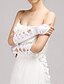 cheap Party Gloves-Elastic Satin / Cotton Wrist Length / Elbow Length Glove Charm / Stylish / Bridal Gloves With Embroidery / Solid