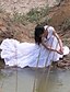 cheap Women&#039;s Skirts-Gypsy Bohemia Elegant Large Hem Cotton Spain Pleated Dance White Long Maxi Skirts for Women