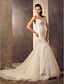 cheap Wedding Dresses-Hall Wedding Dresses Mermaid / Trumpet Sweetheart Sleeveless Court Train Lace Bridal Gowns With Beading Crystal Floral Pin 2023 Summer Wedding Party, Women&#039;s Clothing