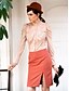Недорогие Женские блузы-TS винтажном стиле боди слоеного рукав блузки топ