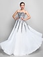 cheap Special Occasion Dresses-A-Line Elegant Dress Prom Formal Evening Floor Length Sleeveless Sweetheart Chiffon with Sash / Ribbon Sequin 2024