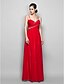 cheap Special Occasion Dresses-Sheath / Column Open Back Prom Formal Evening Dress Straps Sleeveless Floor Length Chiffon with Criss Cross Beading 2020
