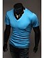 Χαμηλού Κόστους Ανδρικά Μπλουζάκια &amp; Φανελάκια-Ανδρικά T-shirt Βαμβάκι Μονόχρωμο Μπλε L / Κοντομάνικο