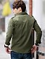 cheap Men&#039;s Outerwear-Men&#039;s Long Sleeve Casual Jacket,Cotton Solid Blue / Green