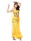 cheap Belly Dancewear-Belly Dance Outfits Women&#039;s Performance Chiffon Sequined Beading Coins Sequins Sleeveless