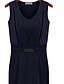 cheap Women&#039;s Dresses-MFL Metal Decorating Sleeveless Dress (Royal Blue)