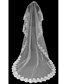 levne Svatební závoje-Jedna vrstva Krajkové lemování Závoje Závoj délky katedrála s 300 cm (118,11&quot;) Tyl
