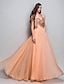 cheap Prom Dresses-Ball Gown Vintage Inspired Dress Prom Formal Evening Floor Length Sleeveless Sweetheart Chiffon with Criss Cross Sequin Draping 2023