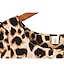 levne Dámské šaty-Dámské Skater Bez rukávů Leopard Plisé Celý rok Levhart / Mini