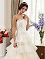 cheap Wedding Dresses-Wedding Dresses Sweep / Brush Train Sleeveless Strapless Satin With 2023 Summer Bridal Gowns