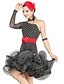 economico Abbigliamento balli latino-americani-Balli latino-americani Vestiti Per donna Addestramento Tulle / Viscosa Con balze Naturale / Ballo latino / Sala da ballo