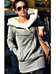 cheap Women&#039;s Outerwear-Women&#039;s Daily Hoodie Solid Colored Pocket Basic Hoodies Sweatshirts  Slim Long Black Gray / Spring / Fall / Fleece Lining