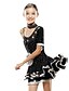 preiswerte Kleidung für lateinamerikanische Tänze-Latein-Tanz Kleider Leistung Elasthan Blume / Kristalle / Strass / Latintanz