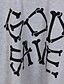 cheap Girls&#039; Clothing-TULEYP Kids&#039; Korean Style Fake Bones Letters Print Shirt(Gray)