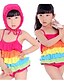 ieftine Costume de baie-Lenjerie de corp Curcubeu Spandex Vară-Fără Manșon