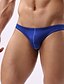 cheap Men&#039;s Briefs Underwear-Men&#039;s Nylon / Spandex Shorties &amp; Boyshorts Panties Solid Colored Blue