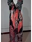 رخيصةأون فساتين للنساء-بوهيميا عارضة زكية كبيرة الحجم ضئيلة فستان قصير الأكمام
