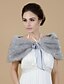 cheap Wraps &amp; Shawls-Fur Wraps Shrugs Faux Fur Gray Wedding / Party/Evening Lace-up Yes