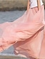 baratos Saias de mulher-Mulheres Sofisticado Feriado Praia Evasê Saias - Sólido Frufru / Tule Fúcsia Rosa claro Azul Tamanho Único