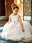 cheap Flower Girl Dresses-A-Line Ankle Length Flower Girl Dress First Communion Cute Prom Dress Organza with Lace Fit 3-16 Years