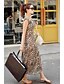 cheap Women&#039;s Dresses-Women&#039;s Swing Dress - Leopard Maxi V Neck
