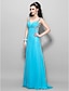 Χαμηλού Κόστους Φορέματα για Ειδικές Περιστάσεις-Γραμμή Α Όμορφη Πλάτη Φόρεμα Χοροεσπερίδα Επίσημο Βραδινό Μακρύ Αμάνικο Καρδιά Σιφόν με Πιασίματα Κρυστάλλινη λεπτομέρεια 2024