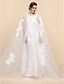 cheap Wraps &amp; Shawls-Long Sleeve Capes Lace / Tulle Wedding / Party Evening Wedding  Wraps / Hoods &amp; Ponchos With