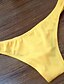 cheap Men&#039;s Exotic Underwear-Men&#039;s 1 Piece Super Sexy Briefs Underwear Solid Colored Yellow
