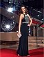 cheap Special Occasion Dresses-Sheath / Column Elegant Dress Prom Formal Evening Floor Length Sleeveless Jewel Neck Jersey with Crystals 2024