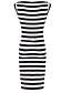 cheap Women&#039;s Dresses-CD Secy Stripes Slim Dress-H0953