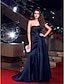 cheap Special Occasion Dresses-Sheath / Column Celebrity Style Elegant Open Back Prom Formal Evening Dress Sweetheart Neckline Sleeveless Sweep / Brush Train Satin with Side Draping 2021