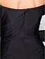 billige Kjoler for Spesielle Anledninger-Tube / kolonne / Trang og vid passform Løse skuldre Knelang Jersey Kjole med Plissert av TS Couture®
