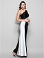 Χαμηλού Κόστους Φορέματα για Ειδικές Περιστάσεις-Ίσια Γραμμή Ένας Ώμος Μακρύ Ζέρσεϊ Κοκτέιλ Πάρτι / Χοροεσπερίδα / Επίσημο Βραδινό Φόρεμα με Χάντρες με TS Couture®