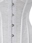 cheap Corsets-Women&#039;s Lace Hook &amp; Eye Corsets / Overbust Corset / Corset Set - Solid Colored White Black S M L