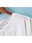 levne Dámské svršky-Maipinku Dámský kulatý výstřih Stripe Cotton Casual T-Shirt