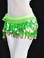 cheap Dance Accessories-Belly Dance Accessory Hip Scarf Wrap Chiffon Sequence with Coins More Colors