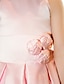 cheap Flower Girl Dresses-Princess Floor Length Flower Girl Dresses First Communion Satin Sleeveless Jewel Neck with Sash / Ribbon