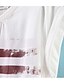 levne Dámské svršky-Maipinku Dámský kulatý výstřih Stripe Cotton Casual T-Shirt