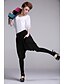 billige Overdele til kvinder-Meili Fashion Leisure Chiffon Stretch Haroun Pants (Sort)