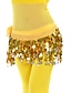 cheap Dance Accessories-Belly Dance Accessory Hip Scarf Wrap Chiffon Sequence with Coins More Colors